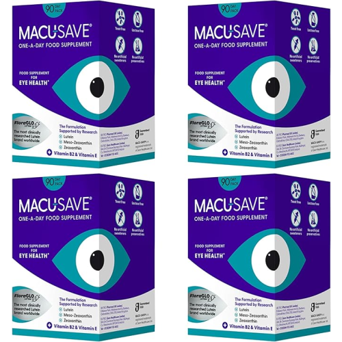 4 X 90 Pack - Macu-Save Food Supplement for