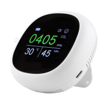 Digital Display NDIR Sensor Detector Meter Temperature Humidity Tester And Air Quality Monitor With Alarm