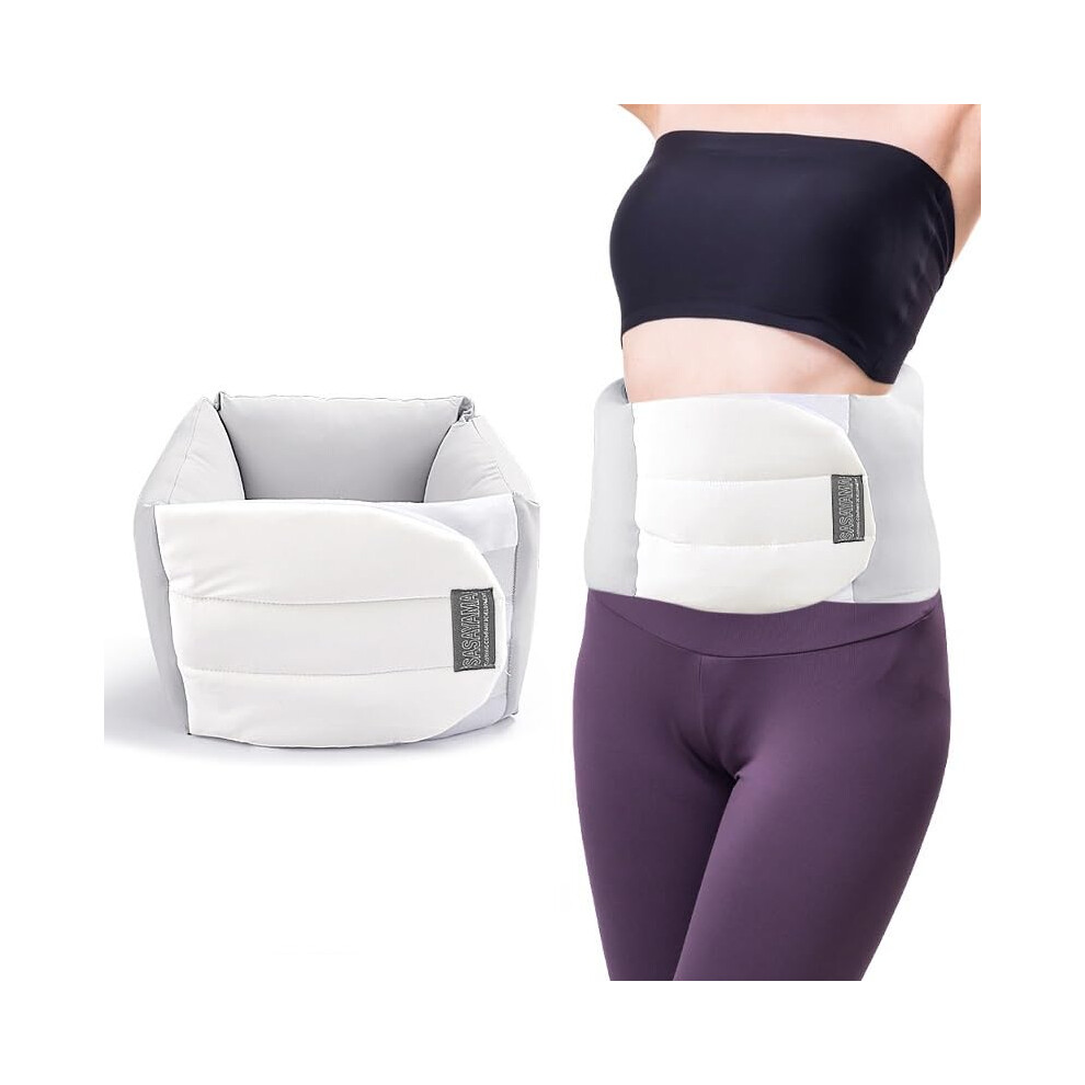 Lumbar Support Pillow For Sleeping, Silk-Cotton, Adjustable Wrap-Around Lumbar Cushion, Side, Back & Stomach Sleepers