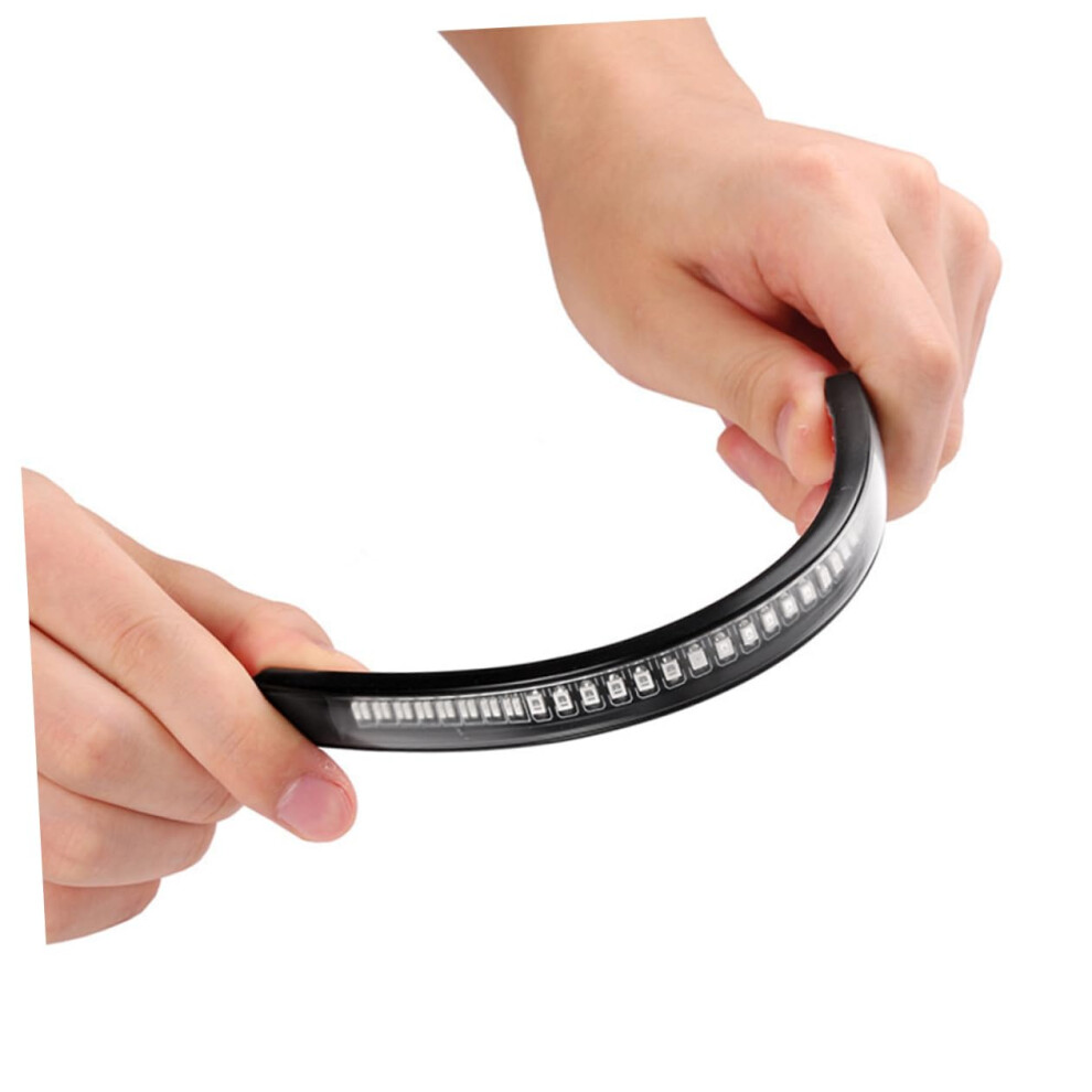 Led Motorcycle Brake And Turn Signal Flexible Strip Lamp 2Pc Off Road Tail Easy Install Enhanced Visibility Light 9393856546237
