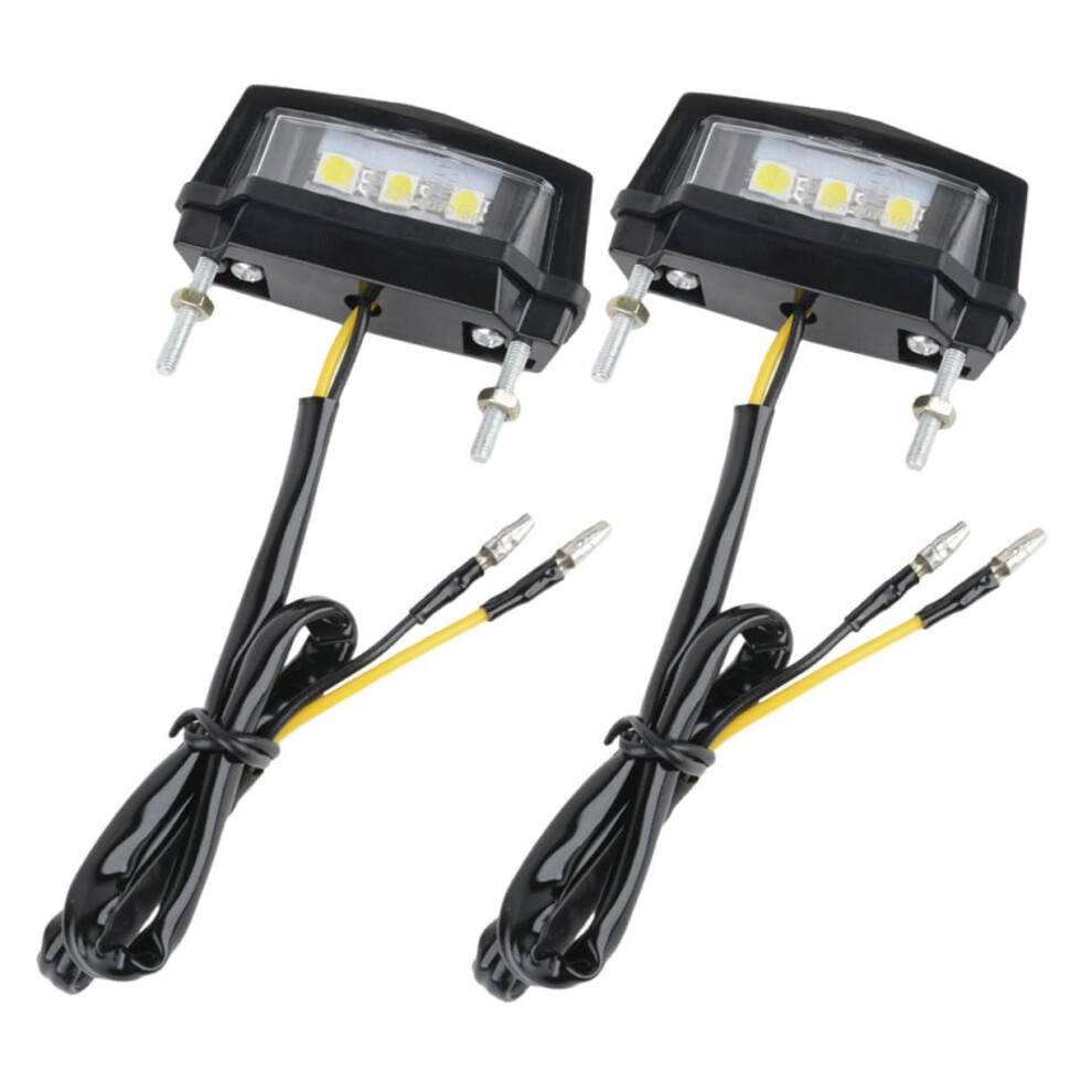 Led License Plate Pair For Motorcycles, Bracket Tail, Enhanced Visibility For Dirt Bikes & Scooters Light 9016109578426