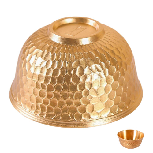 3 Piezas Dorado Martillado Para Meditación 1