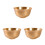 3 Piezas Dorado Martillado Para Meditación 6