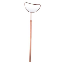 1Pc Handheld Golden Eyelash Mirror Removable Compact Makeup Supply