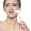 1Pc Handheld Golden Eyelash Mirror Removable Compact Makeup Supply 4