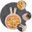 1 Tabuleiro De Madeira 23 Cm Para Pizza Pão Sushi 8