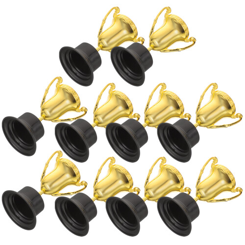 50 Unidades Mini Troféu Plástico Recompensa Decoração 2