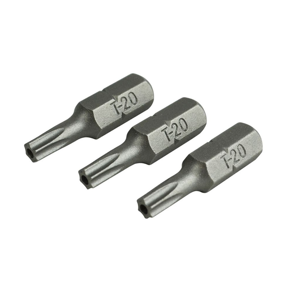 Faithfull Faisbt2025s Security S2 Grade Steel Screwdriver Bitsâ T20sâ Xâ 25Mm (Pack 3)