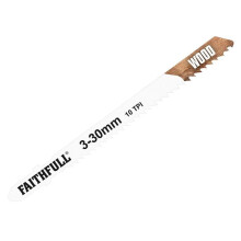 Faithfull FAIJBT101BR Jigsaw Blades Laminate/Wood T101br (Pack of 5)
