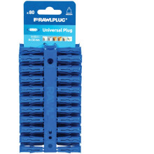 Rawlplug RAW68595 Blue Uno Plugs 8mm x 32mm Card of 80