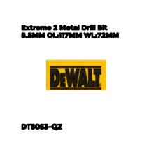 DeWalt DT5048-QZ Extreme 2 Metal Drill Bit 6.0mm x 93mm