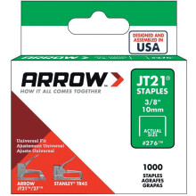 Arrow Staples Jt21 3/8in - 10mm (Box of 1000)