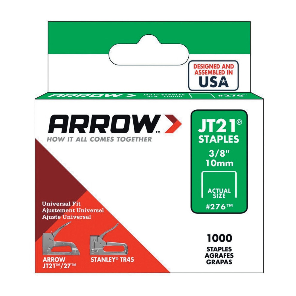 Arrow Staples Jt21 3/8in - 10mm (Box of 1000)