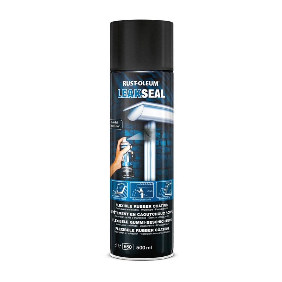 Rust-Oleum 3478 Leak Seal, Quickly Seals Leaks And Cracks, Black