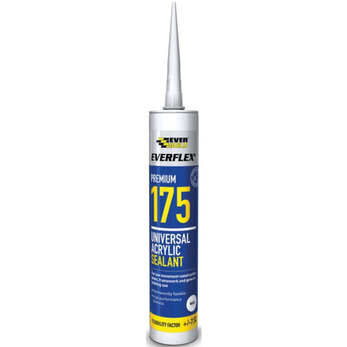 Everbuild Everbuild 175 Universal Acrylic White C3 Tube
