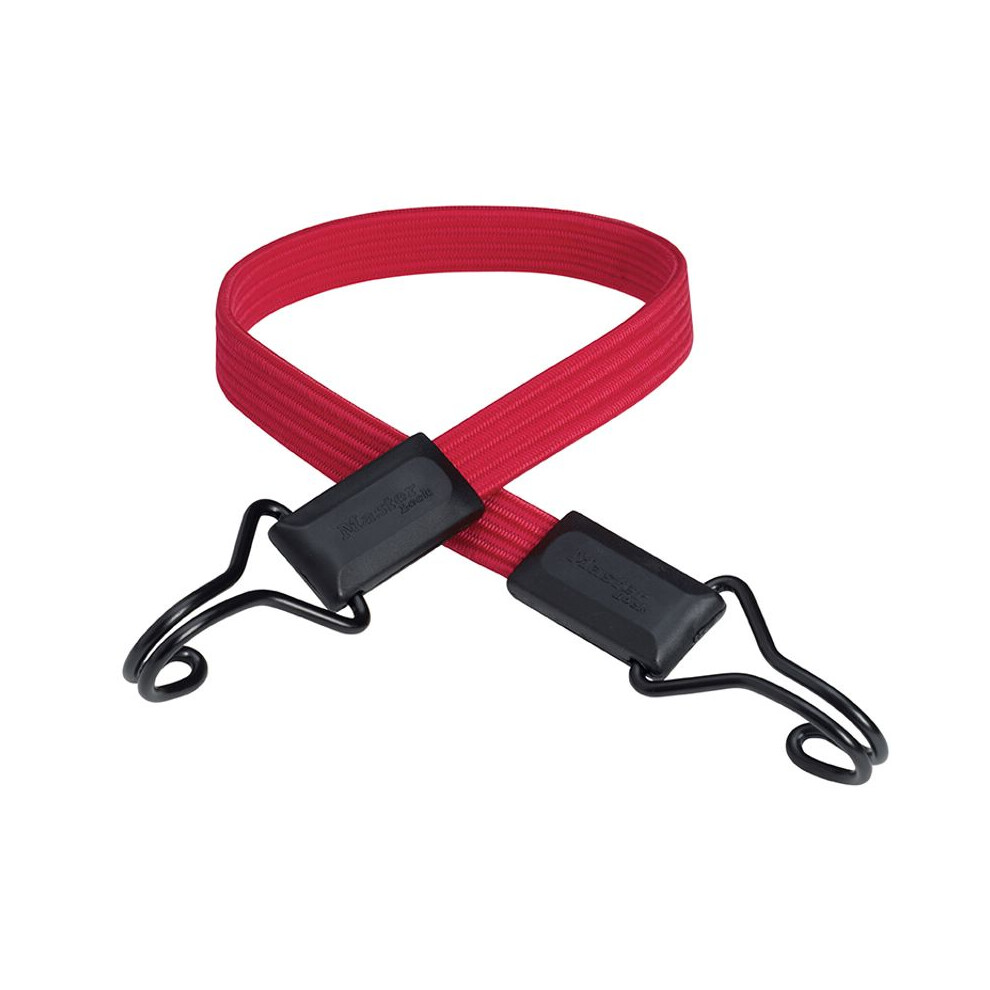 Master Lock 60cm Twin Wire Flat Bungee - Red