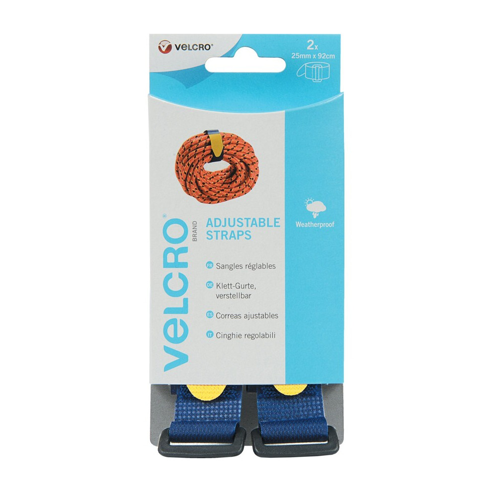 Velcro VELEC60327 Adjustable Straps 25mm x 92cm Pack of 2