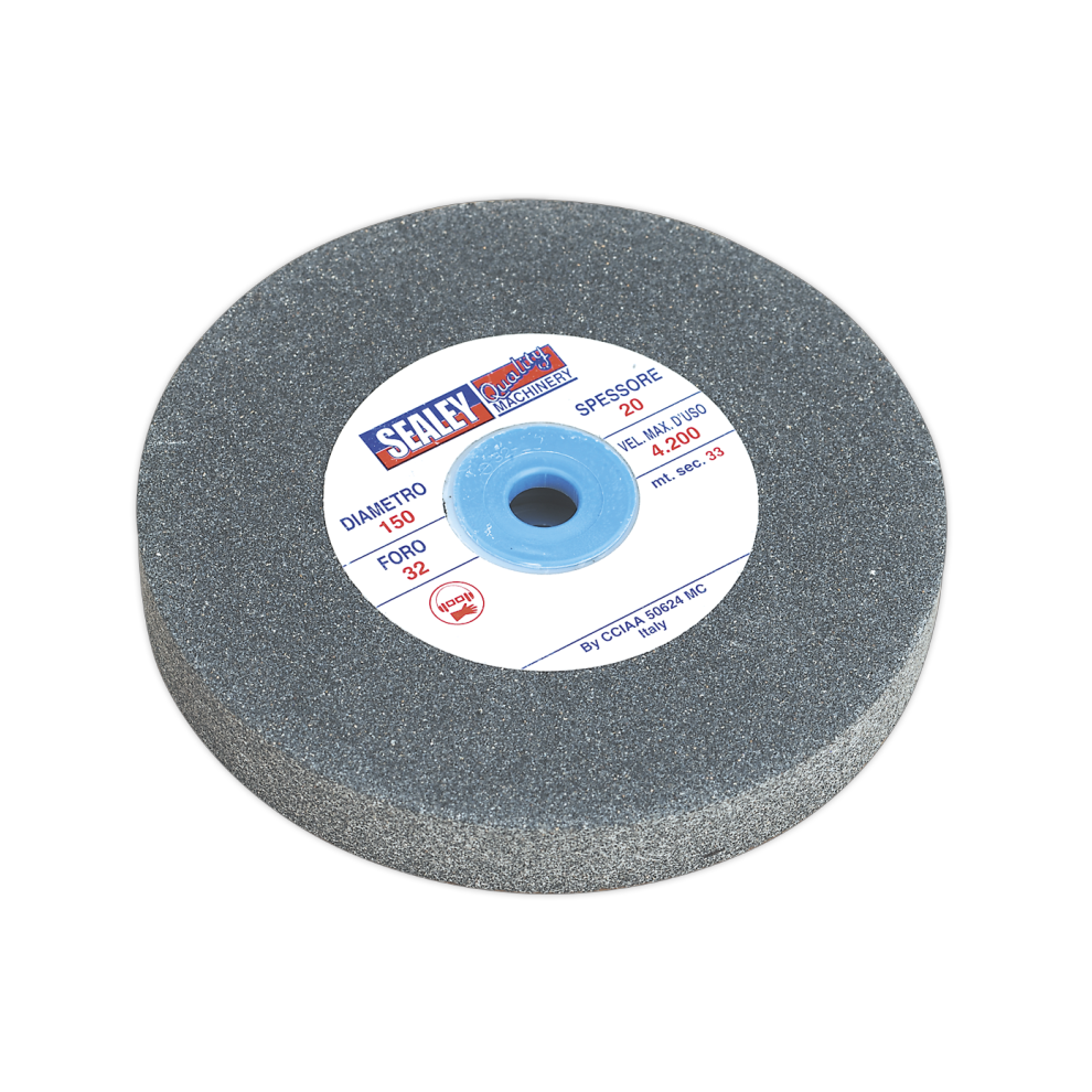 Sealey Grinding Stone Ø150 X 20Mm Ø32(Ø13)Mm Bore A60p Fine