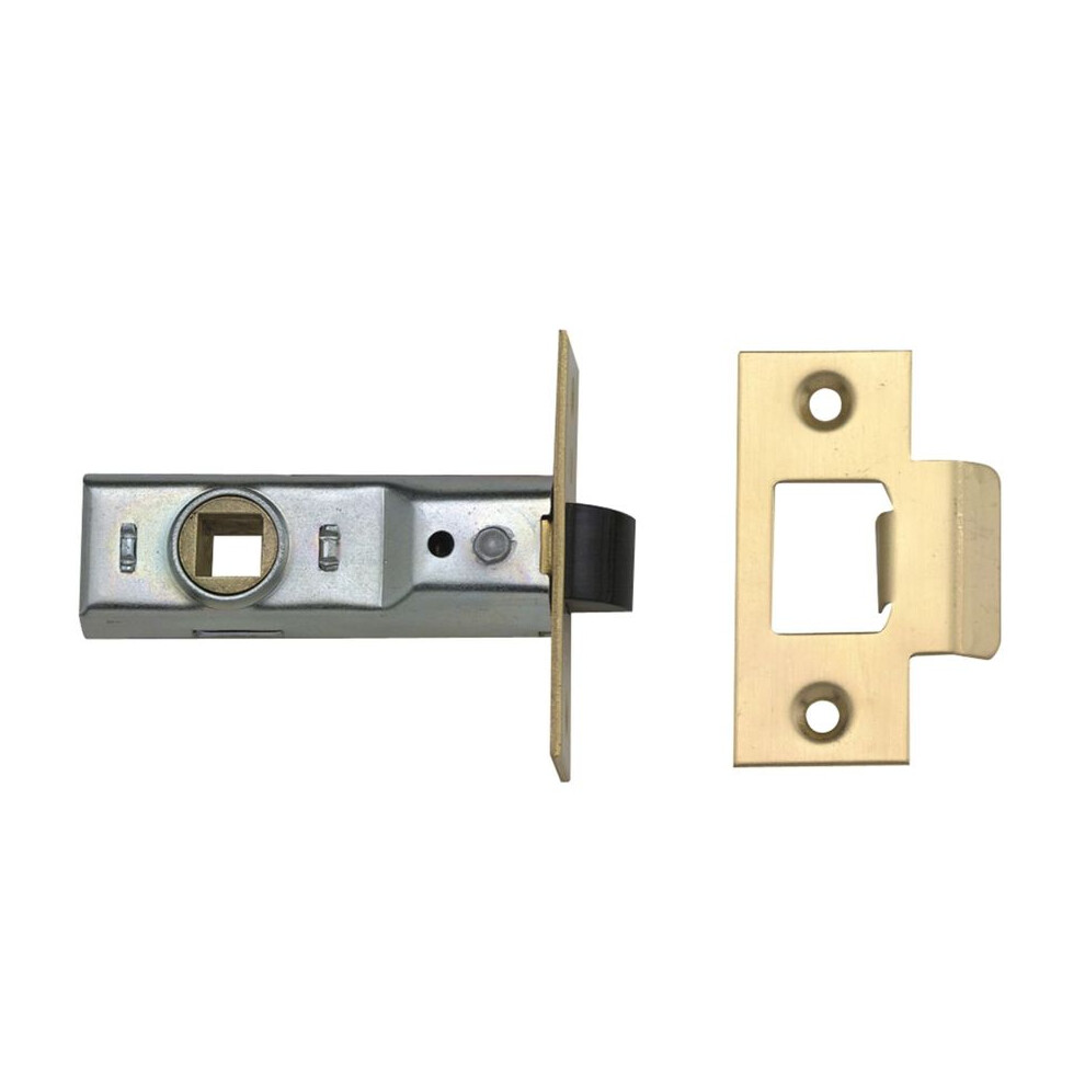 Yale Locks 3PM888PB2Rebated Mortice Latches 64mm 2.5-inch - Polished Brass Finish (Pack of 3)