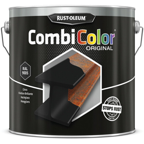 Rust-Oleum Rust-oleum CombiColor 7379 Gloss Black Ral 9005 2.5 Litre