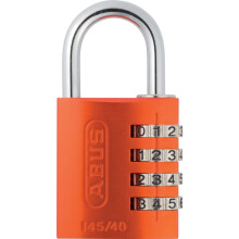 ABUS 14540ORA 145/40 40mm Aluminium Combination Padlock Orange 49527