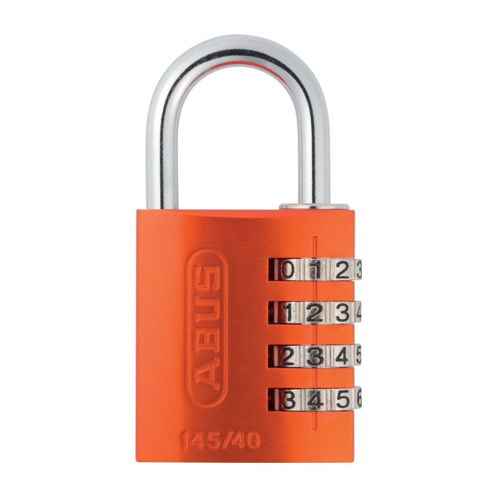 ABUS 14540ORA 145/40 40mm Aluminium Combination Padlock Orange 49527