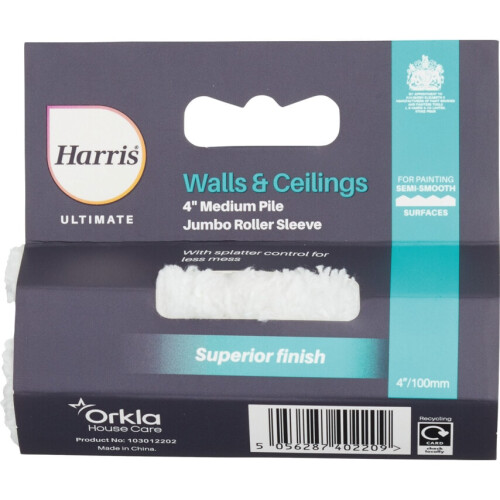 Harris Harris Ultimate Wall & Ceiling Jumbo Sleeve Medium 4" [103012202]