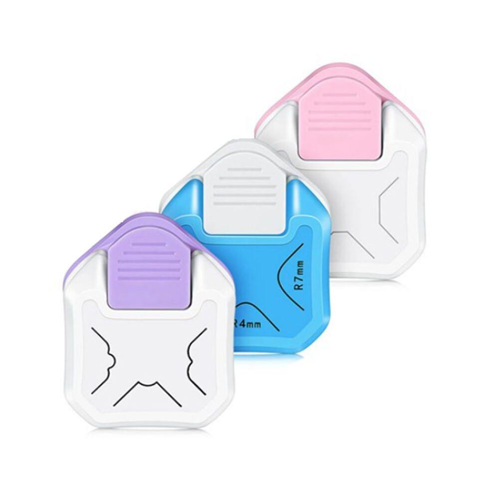 Corner Rounder Paper Punch In 3 Styles, 4/7/10Mm 3 In 1 Corner Cutter 4851337076871