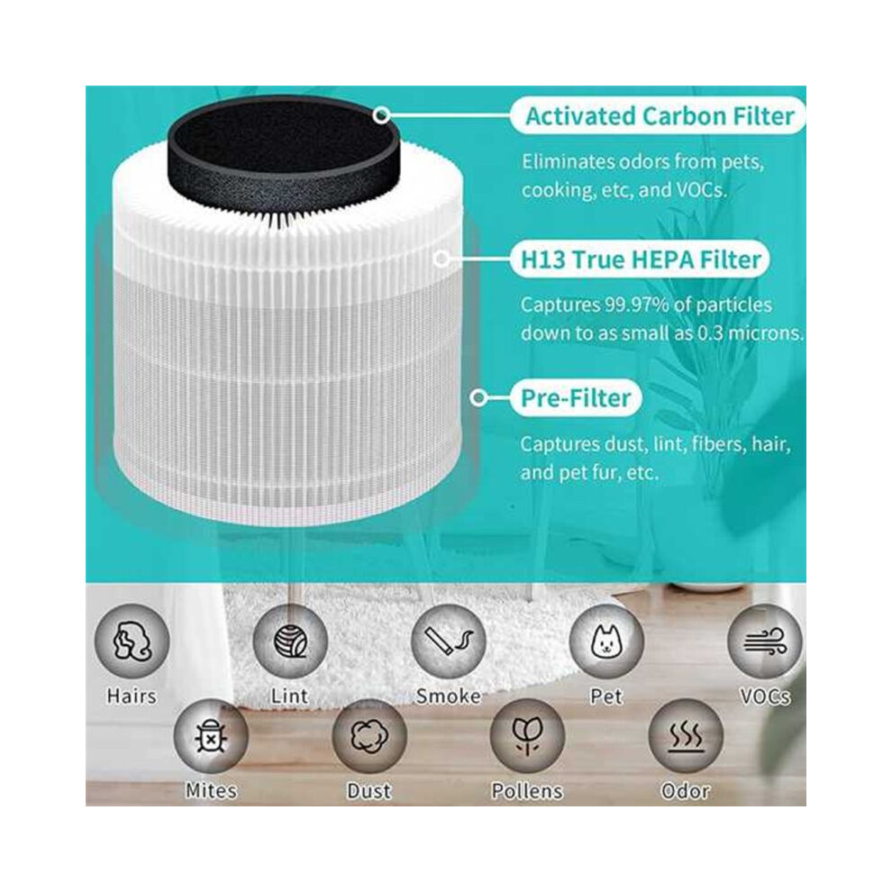 For Core 400S Air Purifiers H13 True Hepa And Activated Carbon 4851337076901