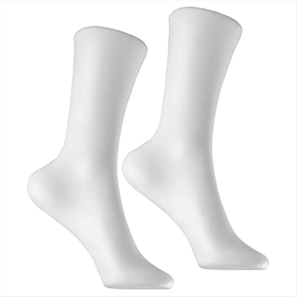 Women's 2Pc Mannequin Foot Sock Model Foot Sock Display Short Stocking