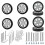 8pcs Suitcase Wheels Replacement Rubber Mute Caster Replacement B 1