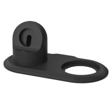 Supporto per caricabatterie da tavolo 2 in 1, dock, nero