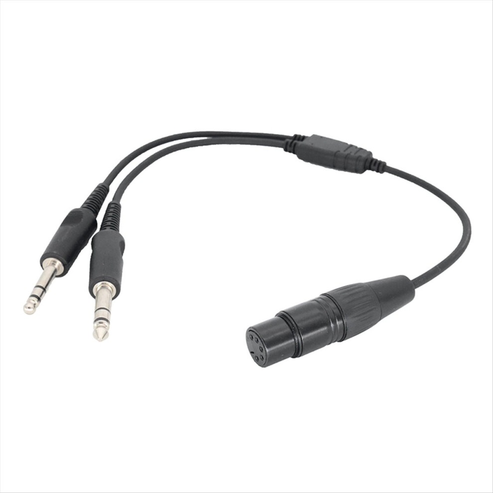 For Xlr To Ga Dual Plug 5 Pin Aviation Headset Connector 4851337073542