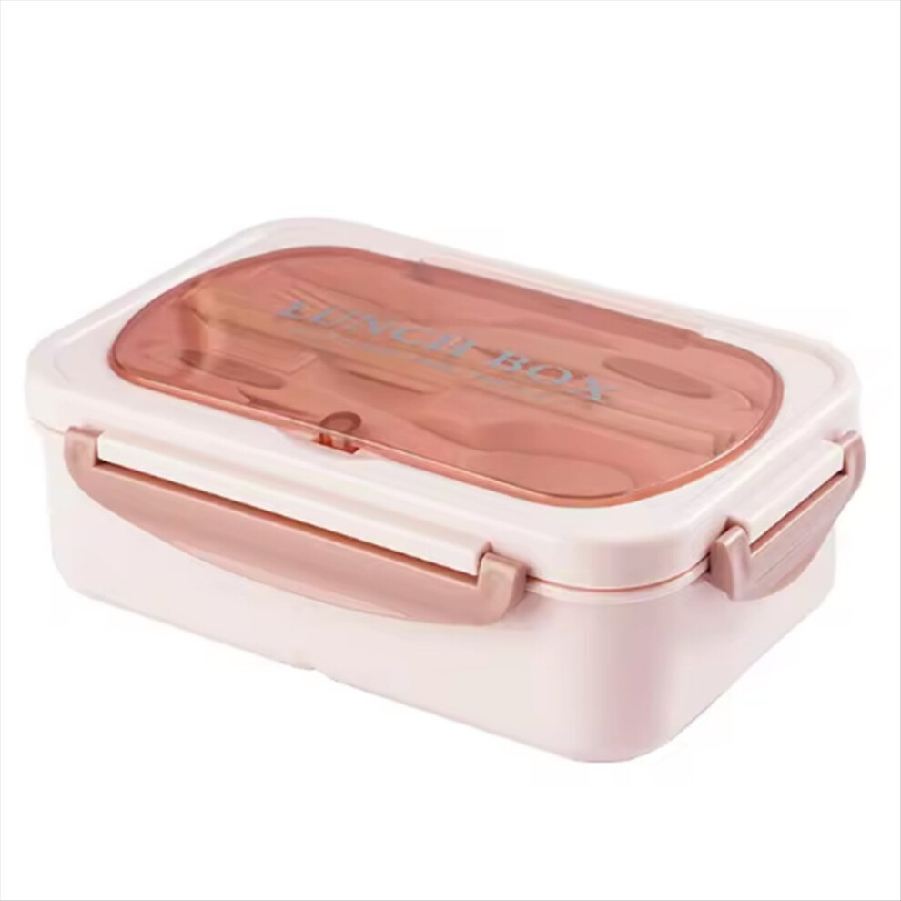 Lunch Box With Tableware For Picnic Pink 4851337072545