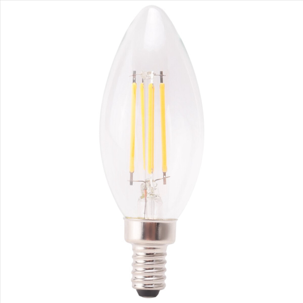 E12 4W Candle Flame Filament Led Bulb Lamp 10*3.5Cm Light 4851337080427