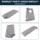 Car Sun Visor Inside Sunshade Gray for I30 I30CW Right 7