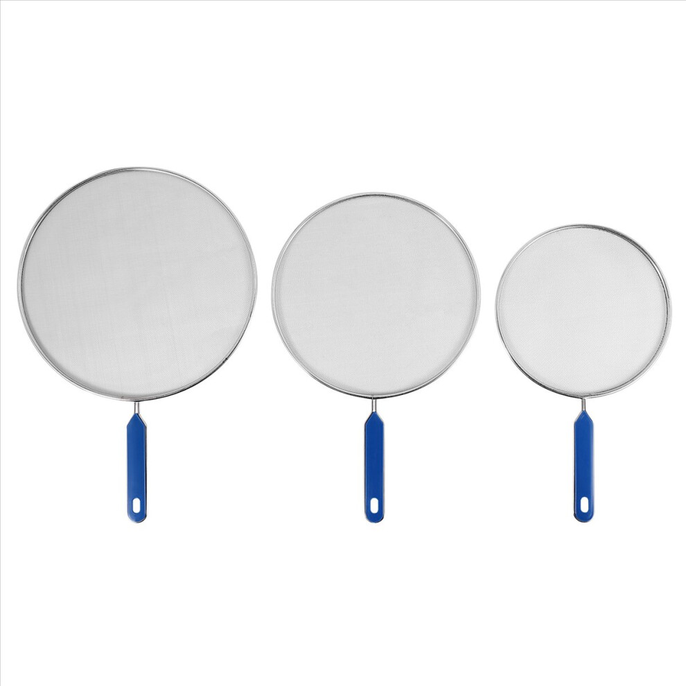3 Pack Grease Splatter Screen For Frying Pan Cooking,Stainless Steel 4851337079667
