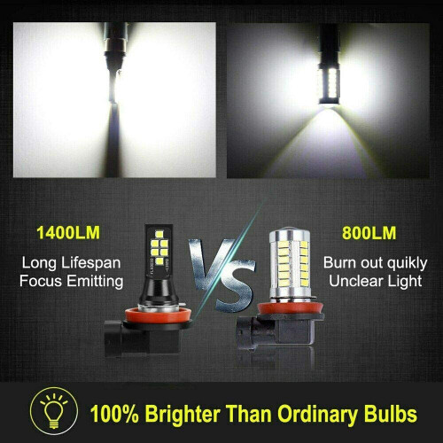 2X HB4 9006 LED Nebelscheinwerfer Birne Advanced 3030 SMD Tagfahrlicht 1
