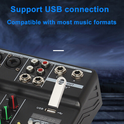 Κονσόλα DJ με Bluetooth 4 καναλιών και μίξη ήχου με εφέ Reverb 1