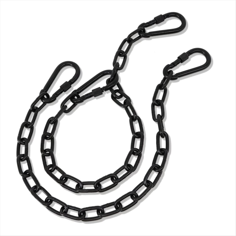 2 Pack Heavy Duty Hanging Chair Hardware For Hammock Swing (Black) Black 4851337082445