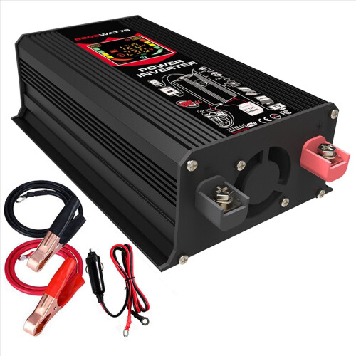 6000W bilstrømsomformer DC 12V til AC 220V