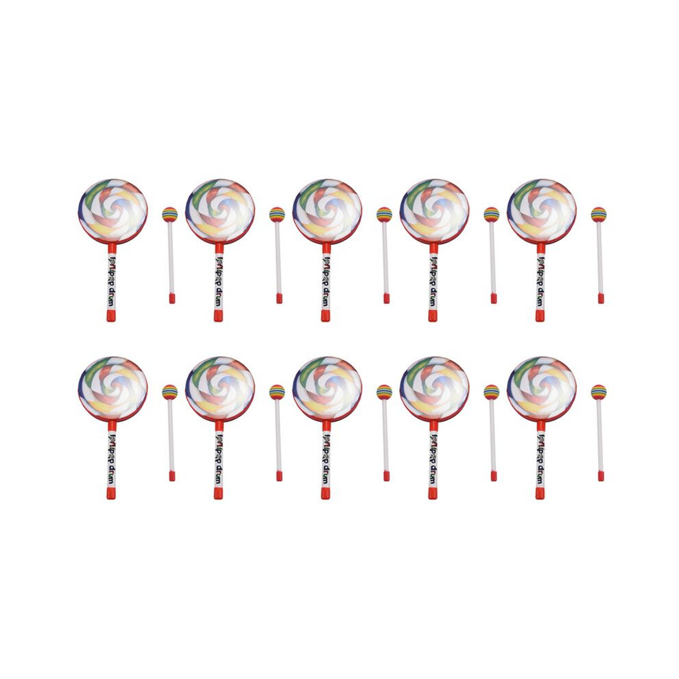 Kids Percussion Lollipop Drum, 6Inch 4851337077755