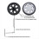8pcs Suitcase Wheels Replacement Rubber Mute Caster Replacement B 4