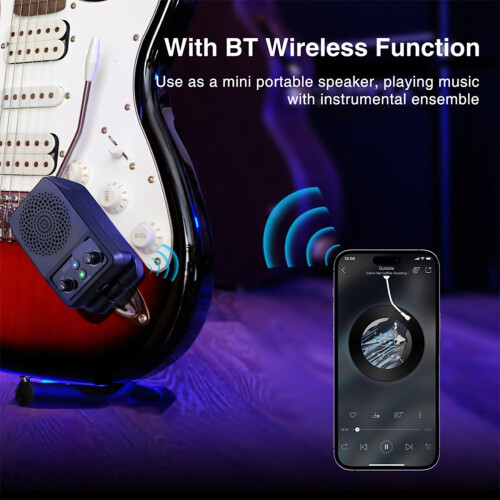 Mini elgitarrförstärkare 5W bärbar gitarrförstärkare 2