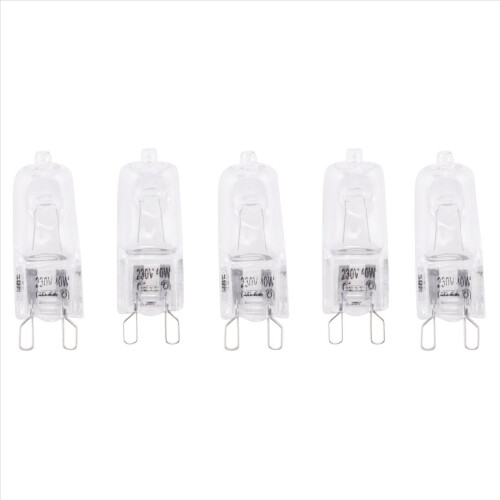 20Pcs G9 Light Bulbs,40W Clear Lamps Dimmable,2800K 1
