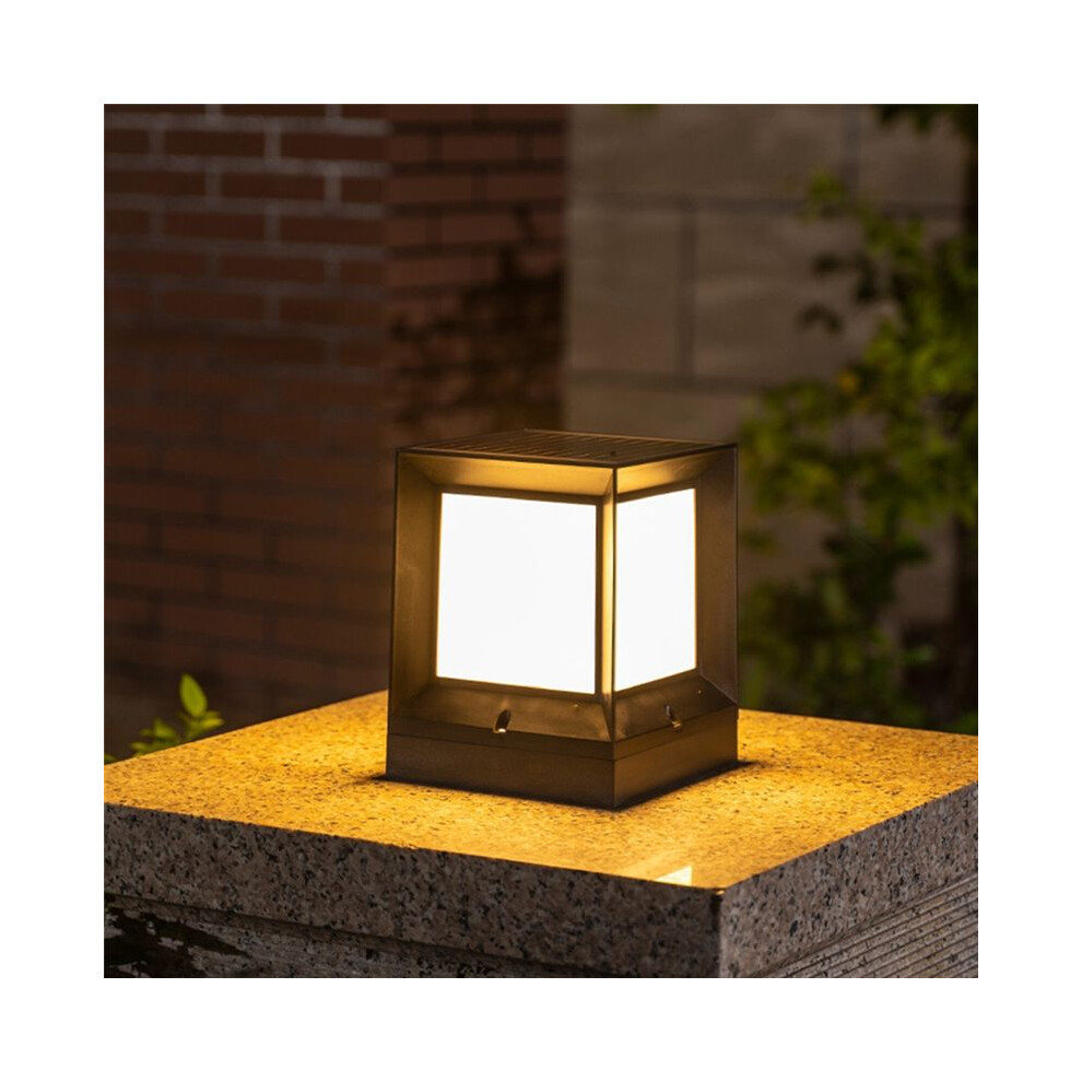 Led Solar Column Head Solar Powered Pillar Lamp 10Cm Light 4851337084975