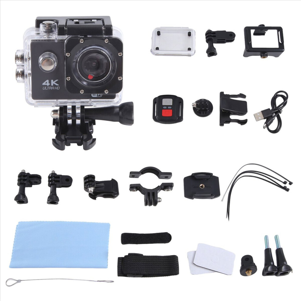 Ultra Hd 4K Action Camera Underwater Helmet 2.0-Inch Screen 4851337084296