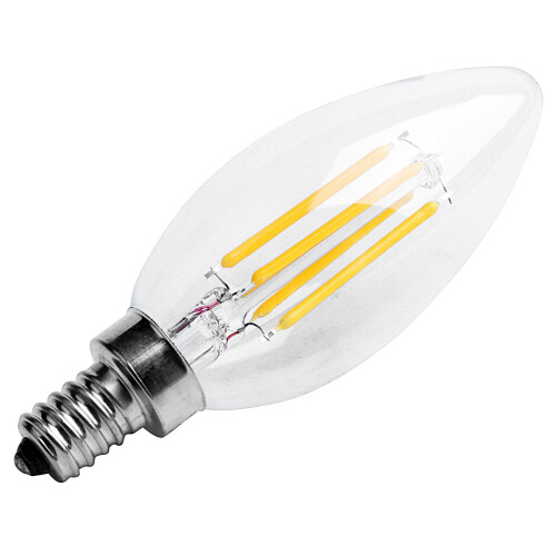 6X E12 4W Λάμπα LED με Νήμα Κεριού 10 x 3.5cm 2