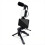 Mobile Phone Tripod Kit with Microphone LED Fill Vlog Video B 1