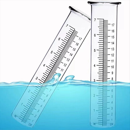 2 tubi di ricambio per pluviometro in plastica 1